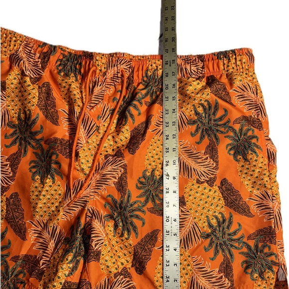 Pineapple Swim Trunks Orange Men’s Size 2XL Fits Size 44-46in Waist‎ George - Picture 2 of 4